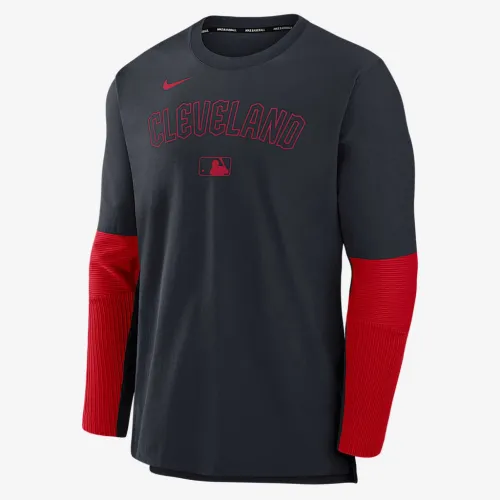 Cleveland Guardians Authentic Collection Player чоловічі Nike Dri-FIT MLB Pullover Куртка блакитний
