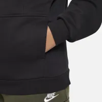 Nike Sportswear Club Fleece Big детские Толстовка с капюшоном (Extended Size) цвет черный
