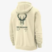 Milwaukee Bucks Club Courtside мужские Nike NBA Pullover Толстовка с капюшоном цвет коричневый