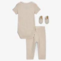 Nike Baby (0-9M) 3-Piece Pointelle набор цвет коричневый