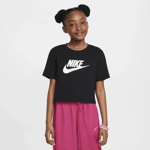 Nike Sportswear Big дитячі (Girls') Cropped футболка колір чорний