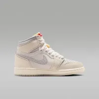 Nike Air Jordan 1 Retro High OG Big детские Кроссовки цвет белый