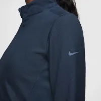 Nike One Rib женская Dri-FIT Full-Zip Mid Layer синий