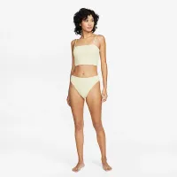 Nike женская Bandeau Midkini Swim Top цвет белый
