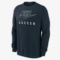 Nike Swoosh Club Fleece чоловічі Soccer Pullover Crew-Neck світшот блакитний