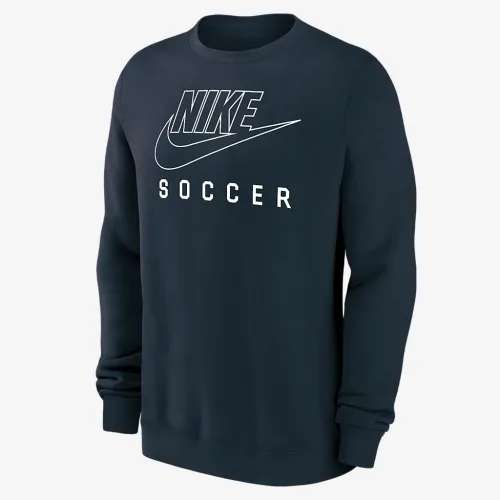 Nike Swoosh Club Fleece чоловічі Soccer Pullover Crew-Neck світшот блакитний