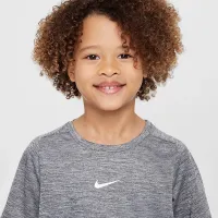 Nike Dri-FIT Little детские Multi Short Sleeve Top цвет черный