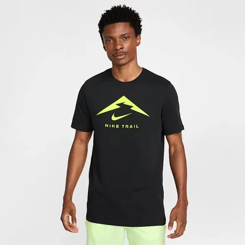 Nike Dri-FIT мужские Trail Running футболка цвет черный