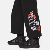 Nike Floral Fleece Toddler Wide Leg Pants цвет черный
