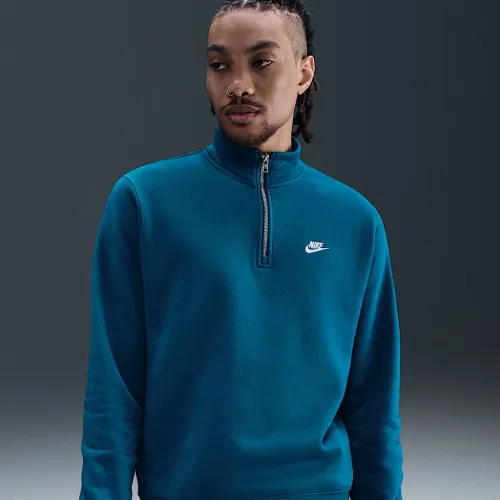 Nike Sportswear Club чоловічі 1/2-Zip Fleece Top блакитний