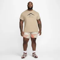 Nike Dri-FIT чоловічі Trail Running футболка колір коричневий