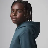 Nike Jordan MJ Brooklyn Big детские Fleece Pullover Толстовка с капюшоном цвет зеленый