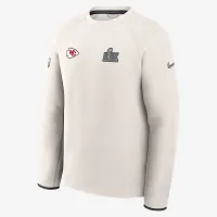 Kansas City Chiefs Super Bowl LIX Opening Night Tech Fleece чоловічі Nike NFL Pullover Crew колір сірий