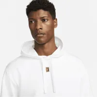 NikeCourt мужские Fleece Tennis Толстовка с капюшоном цвет белый