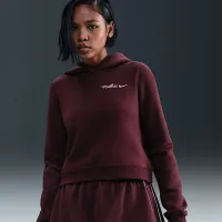 Nike Sportswear Phoenix Fleece жіноча Shrunken Толстовка з капюшоном колір червоний