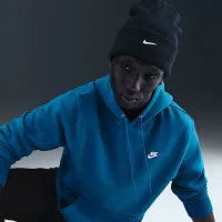 Nike Club мужские Pullover Fleece Толстовка с капюшоном синий