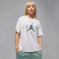 Nike Jordan Flight жіноча Graphic футболка колір коричневий