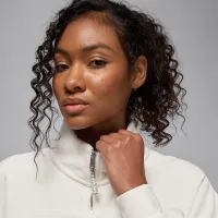 Nike Jordan Flight Fleece жіноча Quarter-Zip Top колір білий