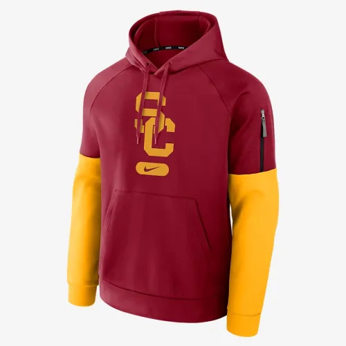 USC Trojans Fitness Men’s Nike Therma College Pullover Толстовка з капюшоном колір червоний