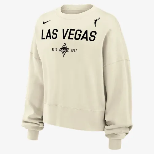 Las Vegas Aces Phoenix Fleece женская Nike WNBA Crew-Neck свитшот цвет белый