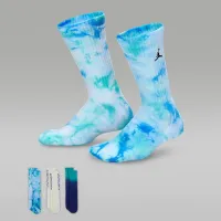 Nike Jordan Essentials Big дитячі Poolside Crew шкарпетки (3 пар) колір коричневий