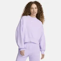 Nike Sportswear Phoenix Fleece женская Over-оверсайз Crew-Neck свитшот цвет фиолетовый