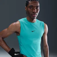 Nike Pro мужские Dri-FIT Slim Sleeveless Top цвет зеленый