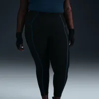 Nike One жіноча З високою талією 7/8 лосіни (великі розміри) колір чорний