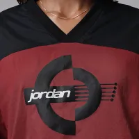 Nike Jordan Brooklyn женская Woven Long-Sleeve Graphic Pullover цвет черный