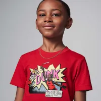 Nike Air Jordan Little детские Dunk Comics футболка цвет красный