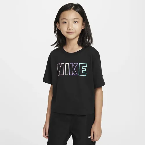 Nike Femme Pop Little дитячі футболка колір чорний