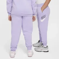 Nike Club Fleece Big дитячі Joggers (Extended Size) колір фіолетовий