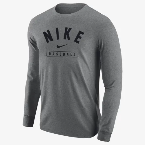 Nike Baseball чоловічі Long-Sleeve футболка колір сірий
