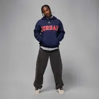 Nike Jordan Brooklyn Fleece мужские оверсайз Pullover Толстовка с капюшоном синий