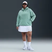 Nike Sportswear Phoenix Fleece женская оверсайз Pullover Толстовка с капюшоном (большие размеры) цвет зеленый