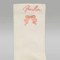 Nike Jordan Big дитячі Sparkle Mesh Half Crew шкарпетки (2 пар) колір білий