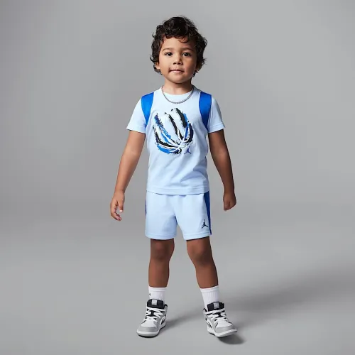 Nike Jordan Toddler Bball Fire Mixed 2-Piece шорты набор синий