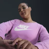Nike Sportswear Club жіноча Long-Sleeve футболка (великі розміри) Pink