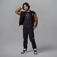 Nike Air Jordan 3 Big дитячі Jordan Panther Graphic футболка колір чорний