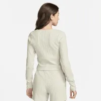 Nike Sportswear Chill Rib женская Slim Full-Zip Cardigan цвет коричневый