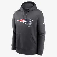 New England Patriots Club Logo чоловічі Nike NFL Pullover Толстовка з капюшоном колір сірий