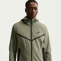 Nike Tech мужские Dri-FIT Woven Full-Zip Windrunner Куртка цвет серый