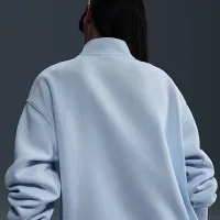 Nike Sportswear Phoenix Fleece жіноча оверсайз 1/4-Zip Long світшот блакитний