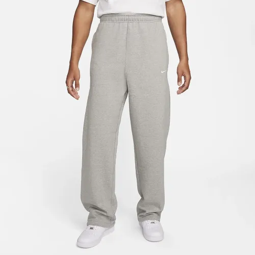 Nike Solo Swoosh чоловічі Open-Hem Fleece Pants колір сірий