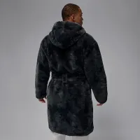 Nike Jordan Brooklyn чоловічі Faux Fur Robe колір сірий
