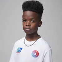 Nike Jordan Big детские Moto футболка цвет белый