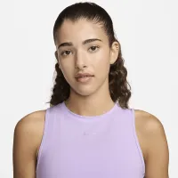 Nike One Classic женская Dri-FIT Cropped Tank Top цвет фиолетовый