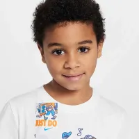 Nike Little дитячі Music Boxy Pals футболка колір білий