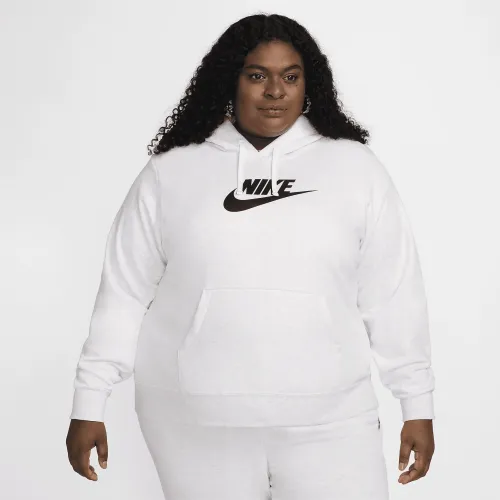 Nike Sportswear Club Fleece жіноча Pullover Толстовка з капюшоном (великі розміри) колір коричневий