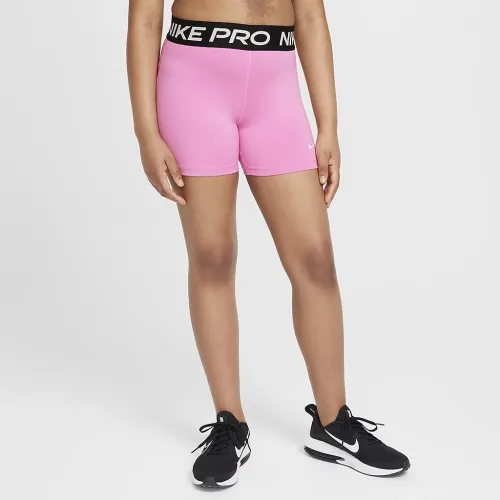 Nike Pro Dri-FIT Big дитячі (Girls') шорти (Extended Size) колір червоний